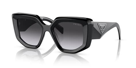 Prada PR 14ZS 50 Grey Gradient & Black Sunglasses .